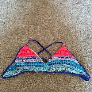 Multi color bikini top